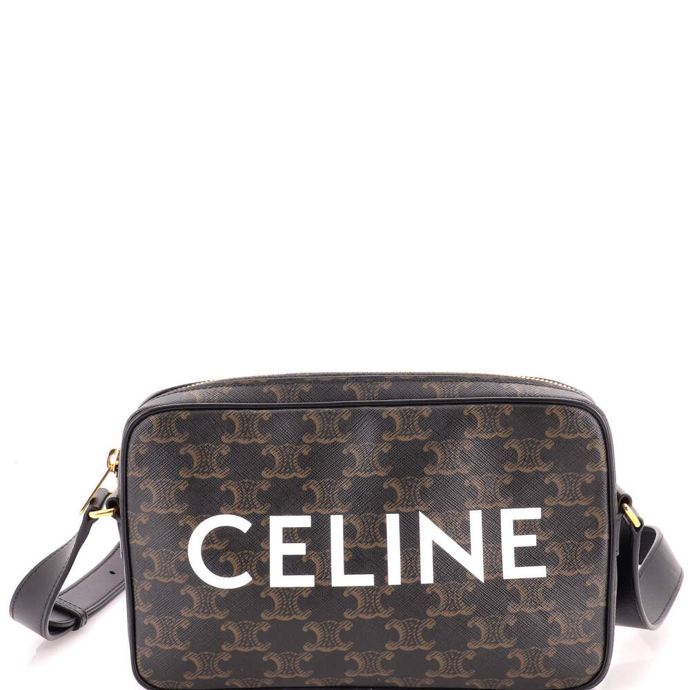 Celine Medium Logo Messenger Bag